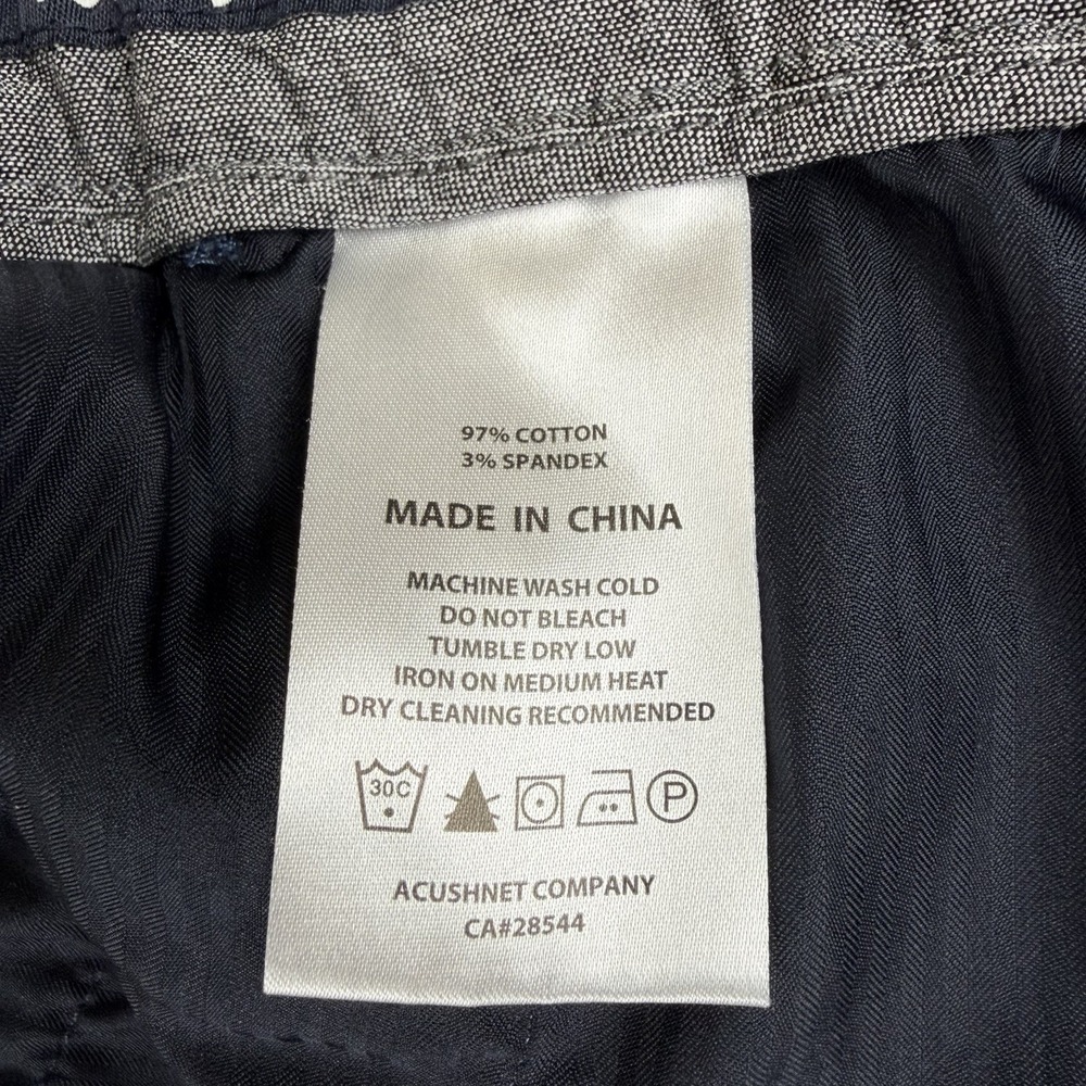 FootJoy x Todd Snyder Seersucker Golf Shorts Men's XL Stretch Designer Blue Camo - Picture 10 of 16